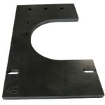 Componente di carpenteria metallica per macchinari produttivi realizzato in acciaio spessore 20 mm
